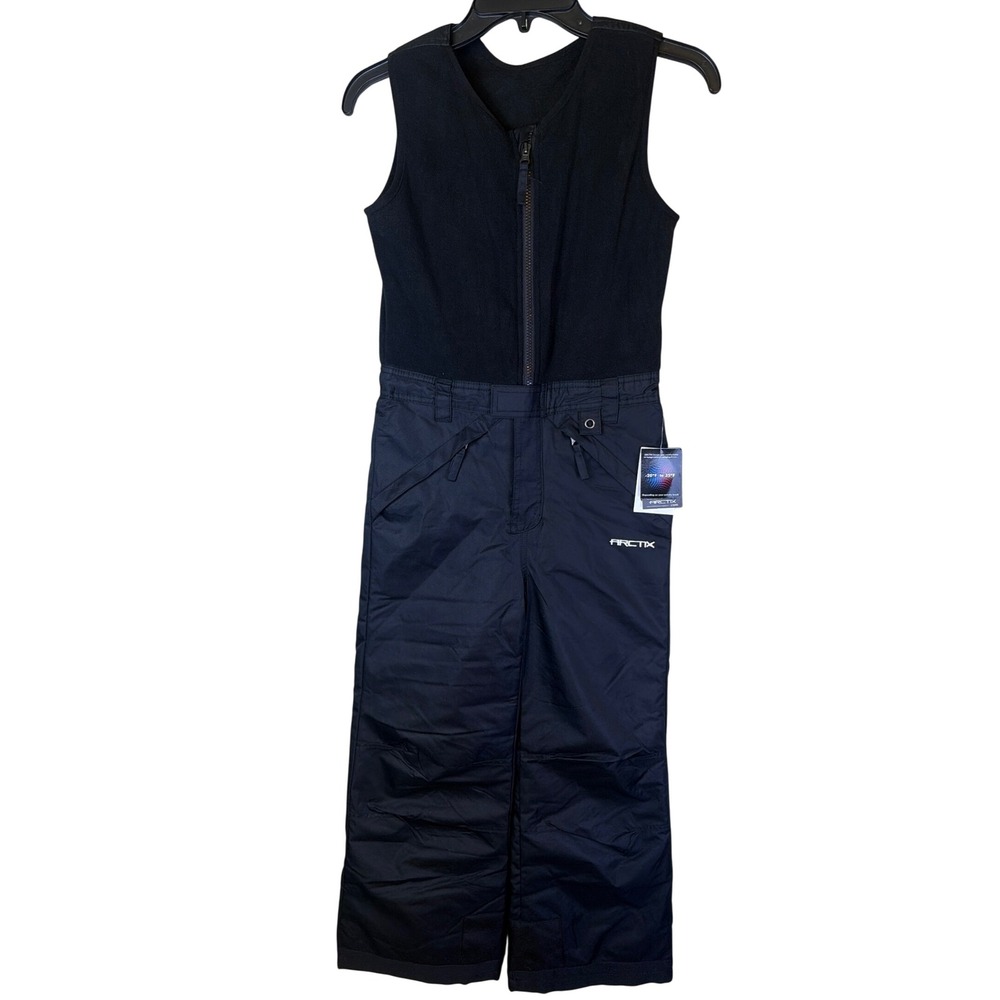 Arctix Infinity Bib Overalls Kids SMALL (8) Black Insulated Snow Pants 6235-00-S